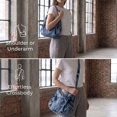 thumbnail image 2 of PULLIMORE Women's Retro Denim Shoulder Bag Crossbody Handbags Casual Style Lightweight Jean Tote Hobo Purse, 2 of 7