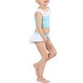 thumbnail image 4 of JIAYUE Kids Swimsuit For Girls Set Solid Color Sleeveless Standard Straps Bikini Pull-On Crew Neck Lovely For Kids Comfortable Swimsuits, 4 of 4