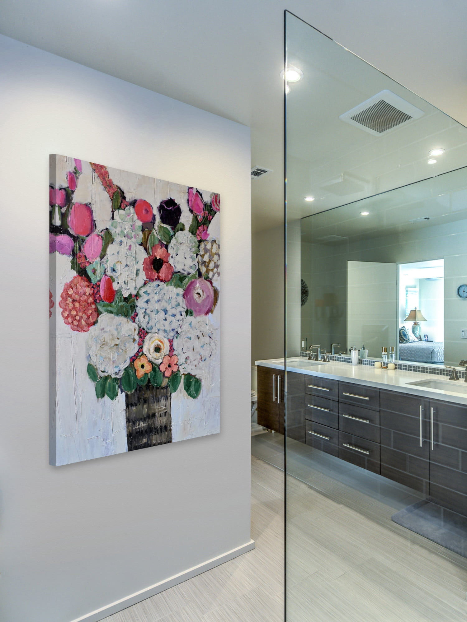 Marmont Hill "Lovely Bouquet" by Michelle Rivera Painting Print on Wrapped Canvas