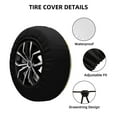 thumbnail image 2 of Pofeuu Banana With Leaves Print Spare Tire Wheel Cover for Car Truck SUV Camper Universal Fit Spare Tire Cover RV Spare Tire Covers-14 inch, 2 of 6