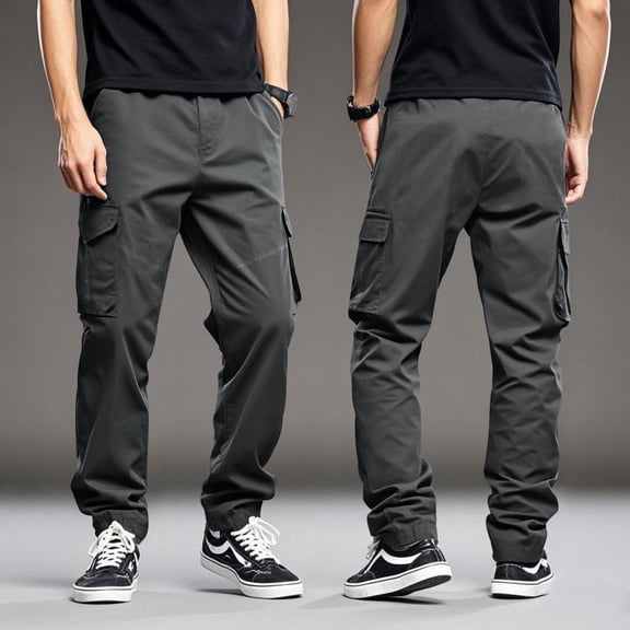 MHFRRA Cargo Work Pants for Men Outdoor Men's Ta Ctical Workwear Amekat Sports Jogging Casual Pants 44