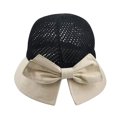thumbnail image 4 of FAIWAD Womens Sun Hat Foldable Beach Sun Hat Hollowed Out Bow Breathable Wide Brim Sun Cap, 4 of 6