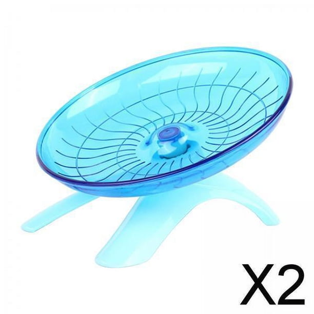 Rueda de Ejercicio para Hámster Silenciosa Redonda de 2x7 Pulgadas, Disco para Correr, de Rueda, Juguete para Animales Pequeños, Suministro 2 piezas