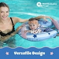 thumbnail image 6 of Mambobaby Self Inflating Baby Pool Float with Canopy- Blue, 6 of 7