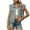 Blue, variant on Womens Vintage Denim Vests, Sleeveless Button up Jean Waistcoat Cropped Jackets with Pockets Cropped Denim Jacket for Lady Blue S