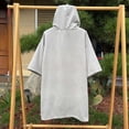 thumbnail image 3 of WXFAZCVU Girls Cover Up Swimming Beach Fashion Full Zip Hooded Capes Bathrobes Going Out Size 7-14 Years, 3 of 4