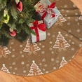 thumbnail image 3 of Christmas Tree Skirt 30" Ginger Christmas Tree (7) Xmas Tree Skirts Mat for New Year Holiday Christmas Party Decorations, 3 of 5