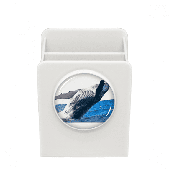 Marine Organism Whale Ocean Animal Desk Pencil Holder Cup Pen Organizer