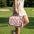 thumbnail image 4 of Xixirimido Quilted Golf Cart Seat Blanket Universal Heavy Duty Golf Cart Seat Cover Towel for EZGO Yamaha Club Car & More 2-Seater Carts Foldable Seat Covers, Plumeria Floral Pink, 4 of 8