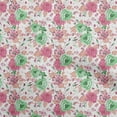thumbnail image 1 of oneOone Polyester Spandex Green Fabric Asian Floral Diy Clothing Quilting Fabric Print Fabric By Yard 56 Inch Wide, 1 of 4