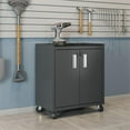 thumbnail image 2 of Fortress Textured Metal 31.5" Garage Mobile Cabinet with 2 Adjustable Shelves y, 2 of 10