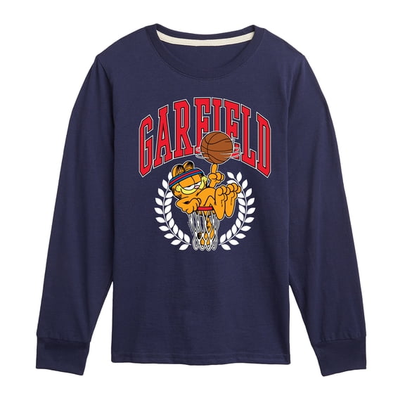 Garfield - Basketball Long Sleeve Graphic T-Shirt