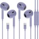 thumbnail image 1 of wonima11 2 Pack USB C Headphones YF89HJU for iPhone 15, Type C Earbuds Wired in-Ear Earphones with Mic & Volume Control Compatible with iPhone 15 Pro/Pro Max, iPad Pro-Purple, 1 of 1