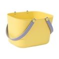 thumbnail image 3 of Cesta de ducha portátil, bolsa de baño, organizador de almacenamiento de gran capacidad, drenaje rápido Amarillo, 3 of 9