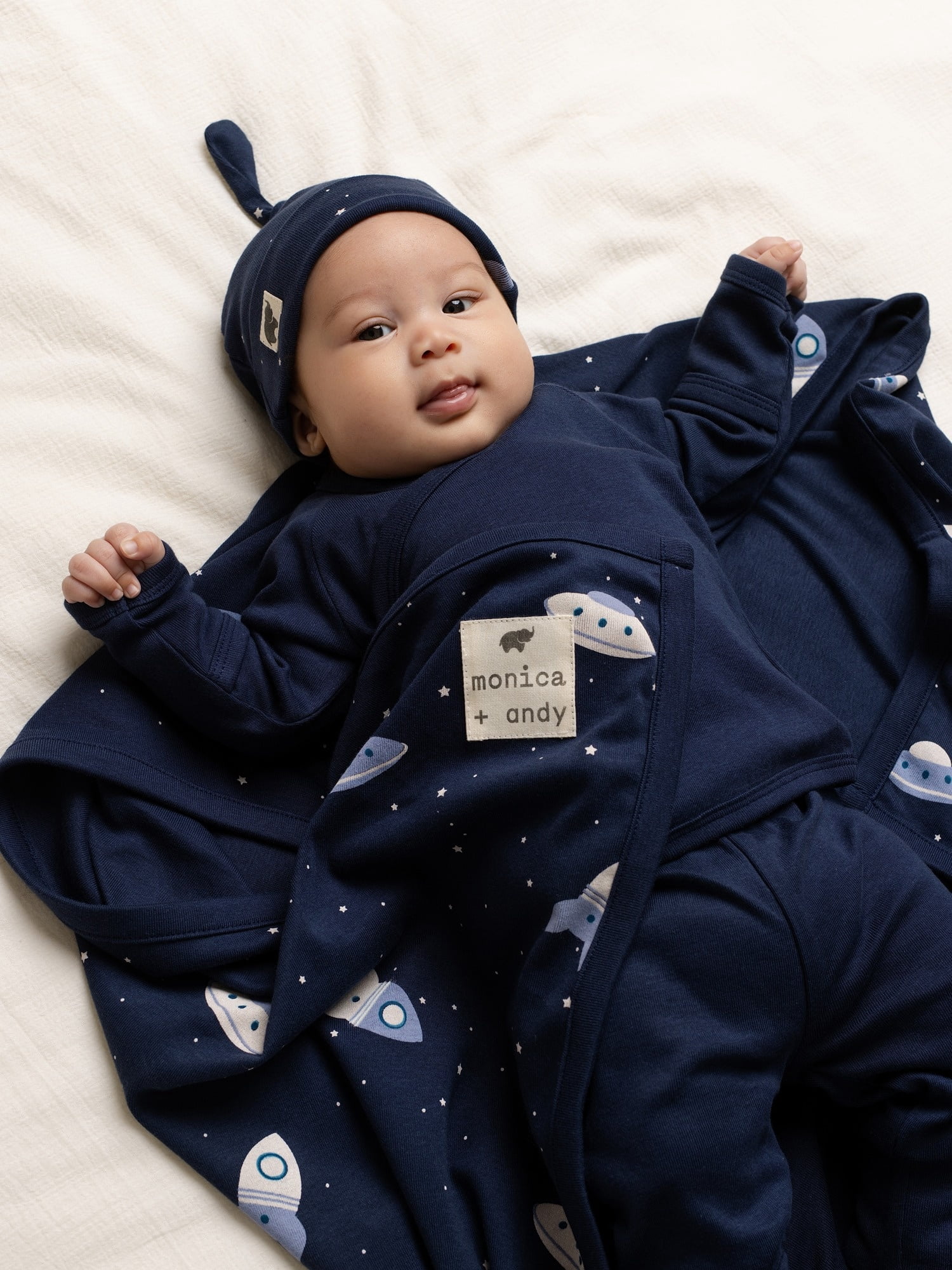 Monica + Andy Organic Cotton 5-Piece Gift Box Set, Sizes Newborn - 3-6 months