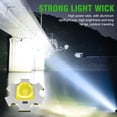thumbnail image 5 of Camping Essentials - Rechargeable Mag Lights Flashlight Emergency Camping Flashlight 90 Degree, 90 Degree Mini Flashlight Ip65 Waterproof, Clip on Flashlight COB Work Light Outdoor, Hiking, Black, 5 of 6