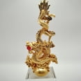 thumbnail image 2 of Trofeo de dragón creativo, recuerdo de aniversario, premios anuales, trofeo de cristal, adornos de trofeo con grabado en relieve dorado, 2 of 2