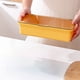 thumbnail image 5 of Caja de almacenamiento transparente con tapa abatible y orificios de drenaje, organizador de cubiertos para palillos, cucharas, cuchillos y tenedores, apilable para encimera., 5 of 6