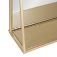thumbnail image 4 of Kate and Laurel Lintz Metal Framed Mirror with Shelf, Gold 28x16, 4 of 10