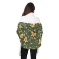 thumbnail image 3 of Winter Scarves for Women Campanula Flowers and Foliage Fashion Pashmina Shawl Wraps Long Blanket Scarf for Fall Spring, 3 of 10