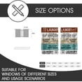 thumbnail image 5 of Laundry Kitchen Curtain Brown Teal Wooden Country Farmhouse Wood Plank BoardRustic Small Short 27.5" W x 36" L Window Treatment Tiers for Bedroom Living Room Bathroom 2 Panels Rod Pocket Drapes, 5 of 6