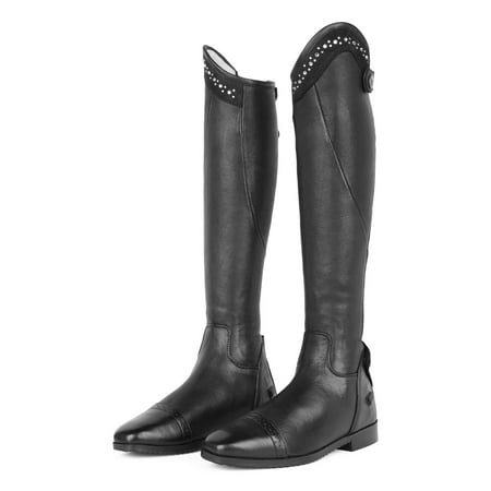 

TuffRider Ladies Imperial Tall Riding Boots with Crystals- Black-11- Slim