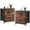 Brown, variant on Nightstand Set of 2 with 2 Storage Drawers, 20" Height Small Bed Side Furniture End Table, Wooden Top Fabric Cabinet Kids Mini Dresser for Bedroom, Closet, Entryway, College Dorm