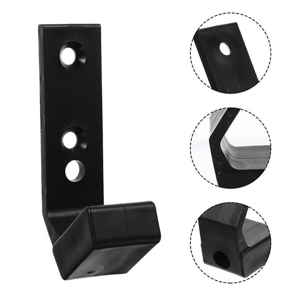 Squalise 4Pcs Barbell Holder Barbell Wall Mount Barbell Hanger Barbell Rack Bumper Plate Storage Holder