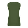 thumbnail image 6 of Dyfzdhu Tank Tops For Women Casual Plus Size Summer Sleeveless Solid Color Loose Crew Neck Vest Comfy T Shirts Top Green Xxl, 6 of 6