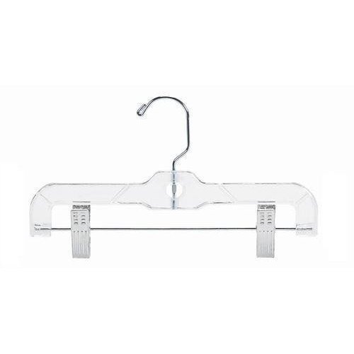 Only Hangers Children`s Clear Plastic Pant/Skirt Hanger - 10" (25)