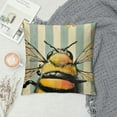 thumbnail image 2 of Nawypu  Spring Summer Bumble Bee Sunflower Decorative Throw Pillow Covers Fall Farmhouse Black White Stripe Home Decor, Yellow Buffalo Plaid Check Quote Outdoor Couch Cushion Case, 2 of 5