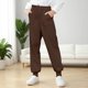 thumbnail image 1 of Cowsor Kids Solid Color Sweatpants Casual Elastic Waist Joggers Pants Comfort Loose Fit Athletic Pants Running Trousers, 1 of 7