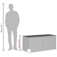 thumbnail image 3 of vidaXL Outdoor Built-in Handles 74.8 Gallon PE Rattan Deck Box with Water-resistant Bag, Black, 3 of 10