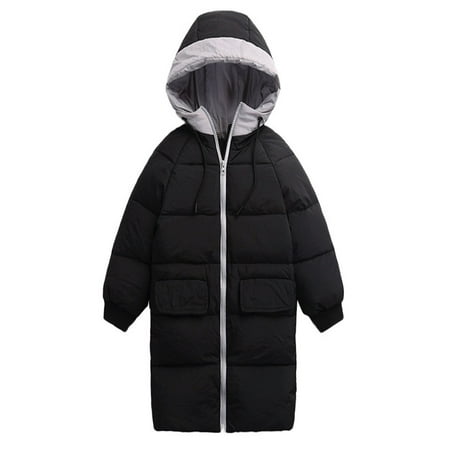 Children Girl Boys Baby Winter Warm Coats Jacket Zipper Thick Hoodie Outerwear - Walmart.com