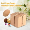 thumbnail image 4 of Caja De Regalo de Papel Kraft, Cajas De Carton Regalo Pequeñas Bricolaje Embalaje Cajas Kraft con Cuerda Cáñamo para Chocolate, Joyería, Bodas, Artículos Fiestas, 4 of 4