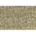 thumbnail image 2 of 1974-1978 Cadillac Eldorado 1pc Frt & 2pc Rrs Floor Mat (FM60 FM60R) 1251 Almond Cutpile with Logo #292 Cadillac Crest With V And Word in 1842 Royal / Blue Thread, 2 of 4
