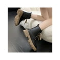 thumbnail image 4 of Frontwalk Women Combat Boots Platform Ankle Booties Lace Up Winter Boot Work Chunky Short Bootie Womens Lug Sole Shoes Black 6, 4 of 9