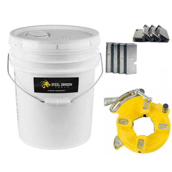Steel Dragon Tools® 811A Kit with 47765 47770 811A Pipe Dies & 5 Gallons of Oil
