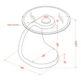 thumbnail image 6 of Furniture of America Maore Glass Top End Table, Black, 6 of 6