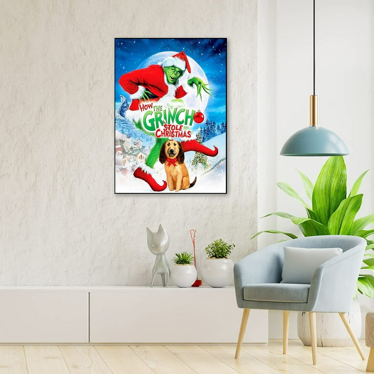 5D DIY Grinch Diamond Painting Kits for Adults Kids,Christmas Full Drill  Embroidery Cross Stitch Rhinestone Paintings Pictures Arts Wall Decor  Painting Dots Kits 12x16 in 