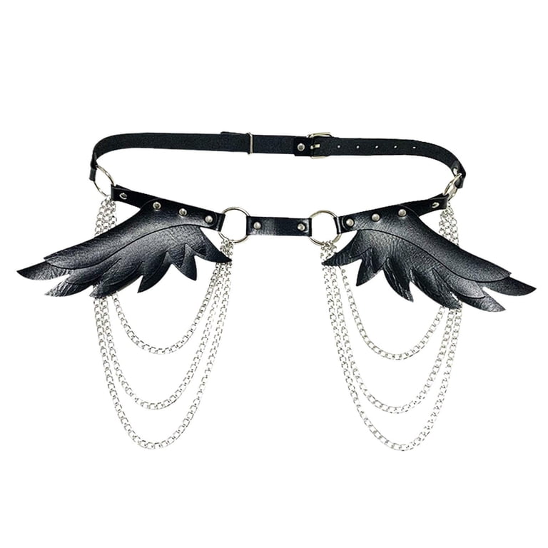 Punk Waist Chain Belt Women Punk Waist Belt Goth Alt Emo Body Chain Adjustable  main image 2