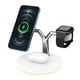 thumbnail image 1 of Cargador inalámbrico, estación de carga inalámbrica magnética 3 en 1 Compatible con Iphone 14/13/12 Pro Max/pro/mini, Apple Watch, Airpods, 1 of 5