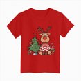thumbnail image 5 of NOLDARES Christmas Shirts for Girl Merry Christmas Short Sleeve Tshirt Christmas Tree Holiday Tops,A635-Red, 5 of 6