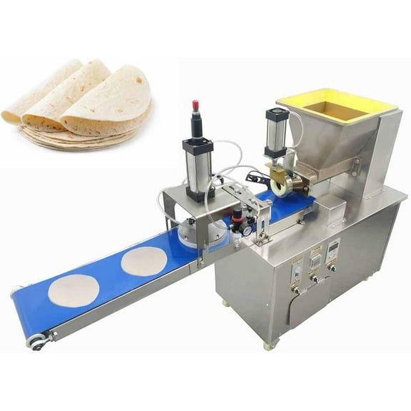 Commercial Pastry Press Machine Automatic Dough Cutting and Pressing Machine Electric 7'' Pizza Dough Divider 110V