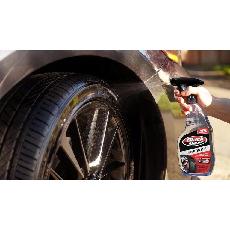 Black Magic Tire Wet Spray, 23 oz, Long-Lasting High Gloss photo 3