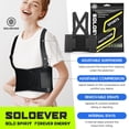 thumbnail image 2 of Brazalete de trabajo SOLOEVER, talla grande, ajustable, negro, XXXL, 2 of 6