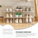 thumbnail image 2 of GOOHOCHY 4 cajas de almacenamiento de zapatos transparentes apilables, organizador de zapatos, contenedor para guardar zapatillas., 2 of 8