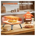 thumbnail image 3 of Electric Pizza Oven Countertop, 12" Pizza Maker for Indoor & Outdoor, 850°F Commercial Pizza Oven with Stone, Portable Pizza Oven, 3 of 9