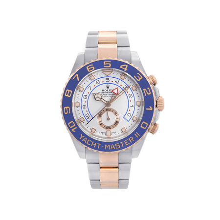 Pre-Owned Rolex Yacht-Master II 116681 2017 New Hands Steel 18K Pink Gold Automatic Watch