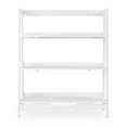 thumbnail image 6 of Camaflexi Mid Century Modern Wooden Bookshelf 3 Tier Open Shelving Unit, White 100% Solid Wood, 6 of 10